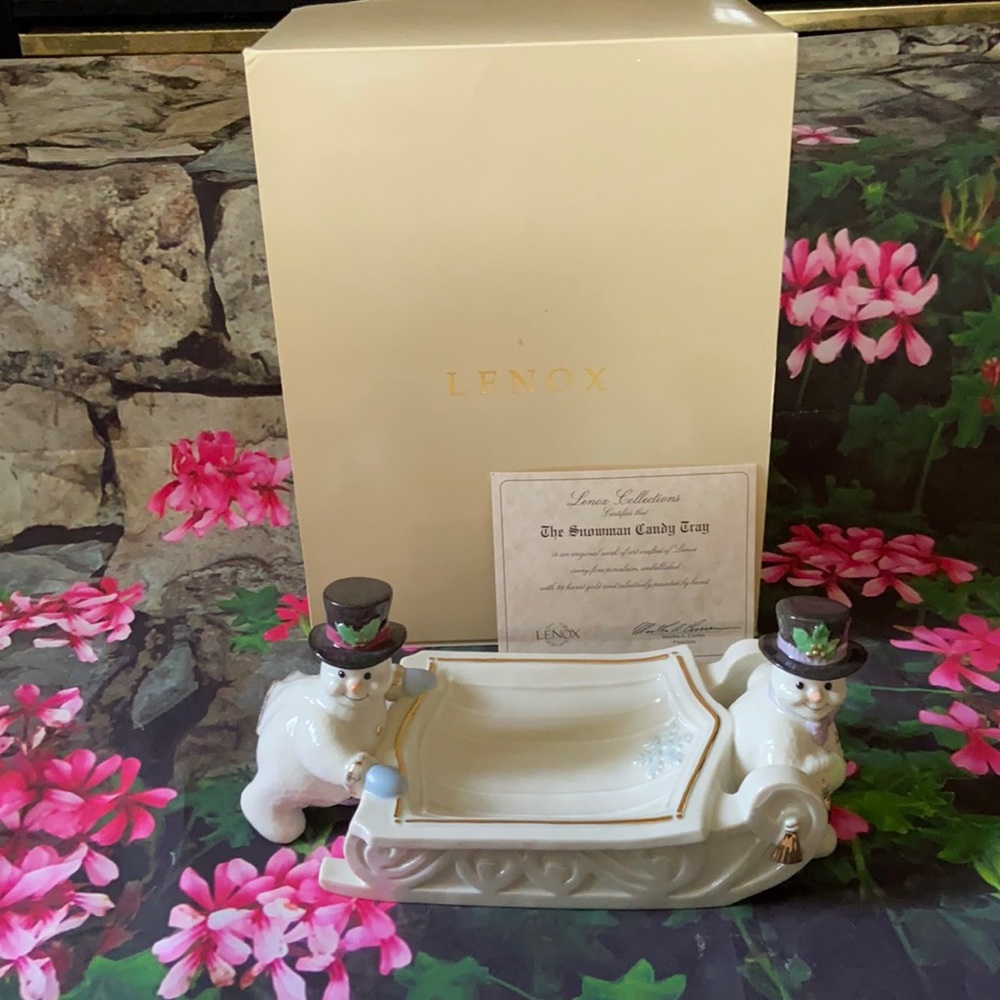 Lenox Collections The Snowman Candy Tray